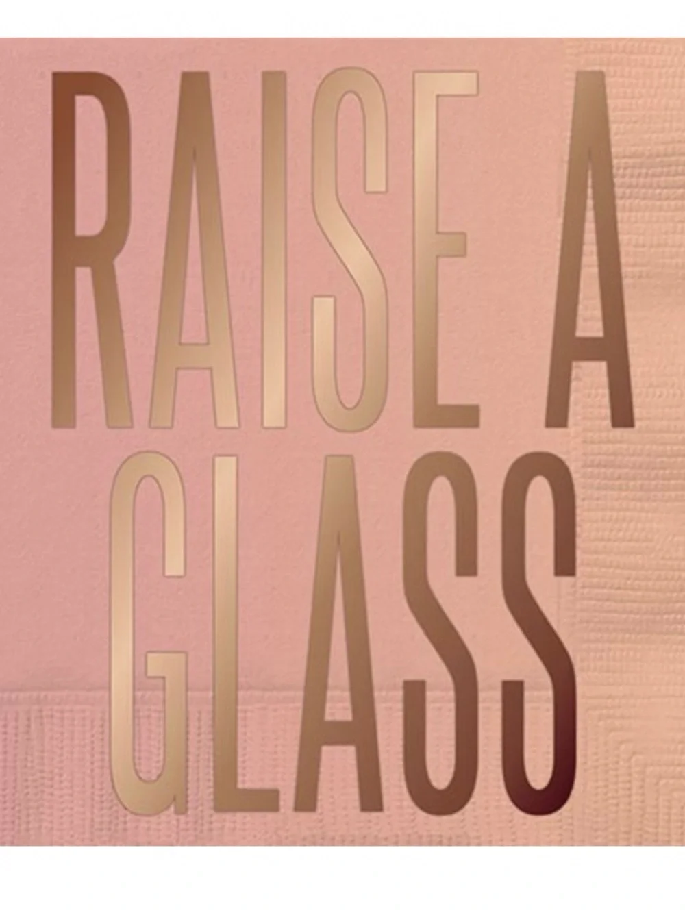 Raise A Glass Pink Party Napkins 20pk